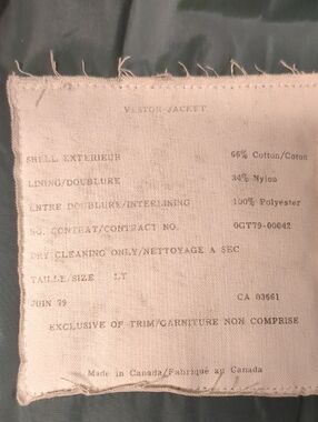 Olive Green Shell Jacket - Made in Canada